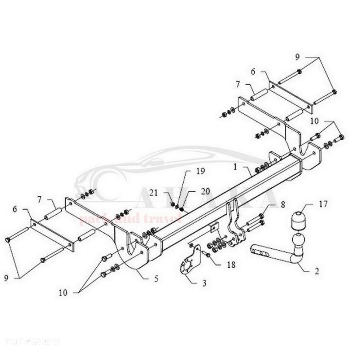 Hak Holowniczy Odkręcany Do Ford Mondeo Sedan 2000-2007 - 6