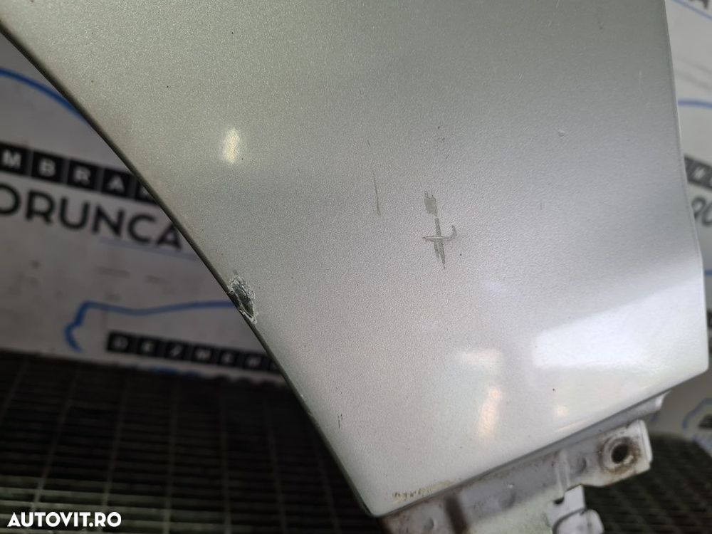 Aripa Stanga Fata Suzuki Grand Vitara 2006 - 2012 2 Usi ARGINTIU (966) ZGÂRIATA - 6