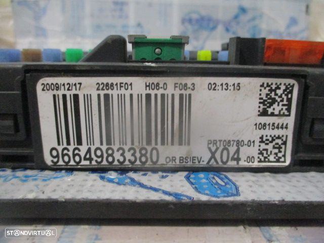 Centralina 9664843480  0281012523   9660225880D  9663123280  9667199780  9664983380  CITROEN C3 PLURIEL 1 FASE 2 2010 1.4HDI 70CV 2P BRANCO BOSCH - 12