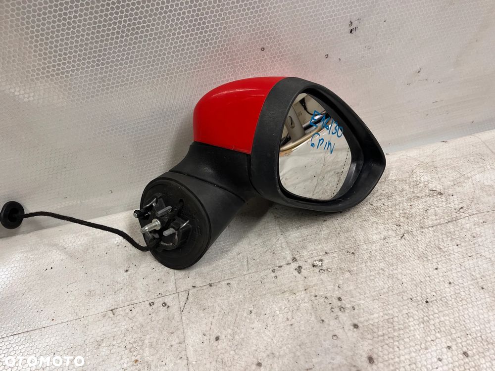 LUSTERKO PRZOD PRZEDNIE ELEKTRYCZNE PRAWE FORD FIESTA VII 7 MK.7 CZERWONY 6PIN - 3