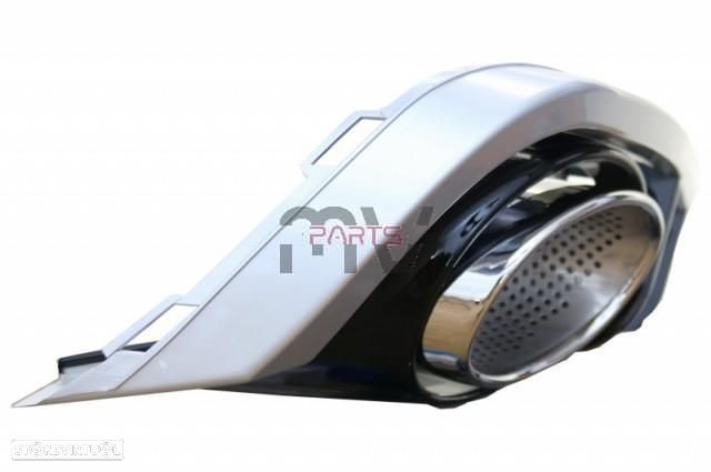 Difusor com Ponteiras Audi A6 4G (2010 a 2014) Look RS6 - 3