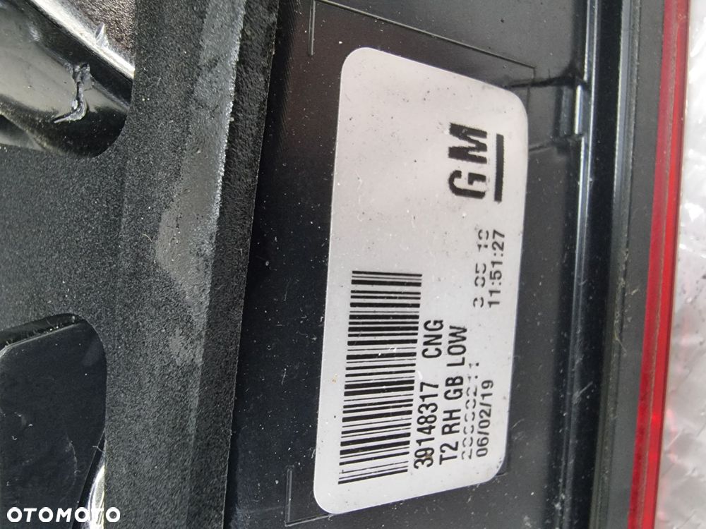 LAMPA PRAWY TYŁ W KLAPE LED OPEL INSIGNIA B HB  39148317 UK ANGLIK - 7