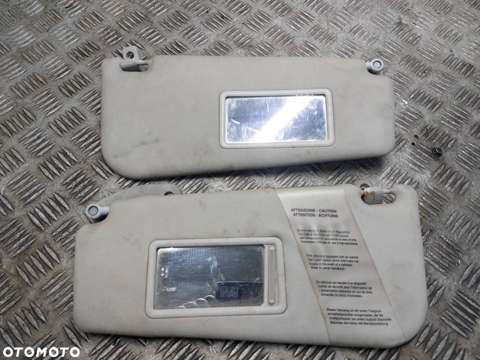 OSŁONA PRZECIWSŁONECZNA LEWA +  PRAWA FIAT PUNTO II LIFT - 1