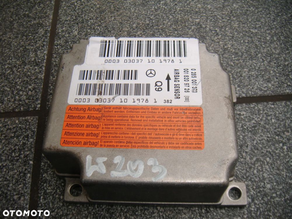 mercedes w203 03r sensor airbag 0285001373 - 1