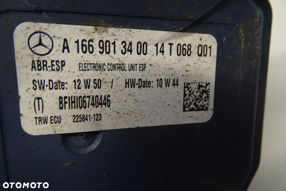 Mercedes ML GL W166 Pompa abs 1669013400 - 3
