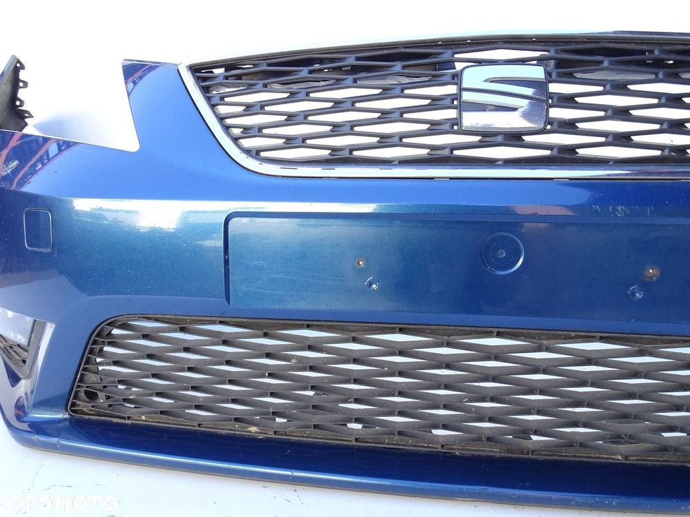 ZDERZAK PRZÓD PRZEDNI + ATRAPA + HALOGENY LW5P SEAT LEON III 5F 12-17r - 7
