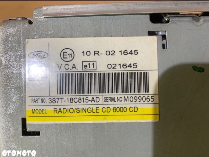 3S7T-18C815 Radio fabryczne ford Mondeo mk3 - 5