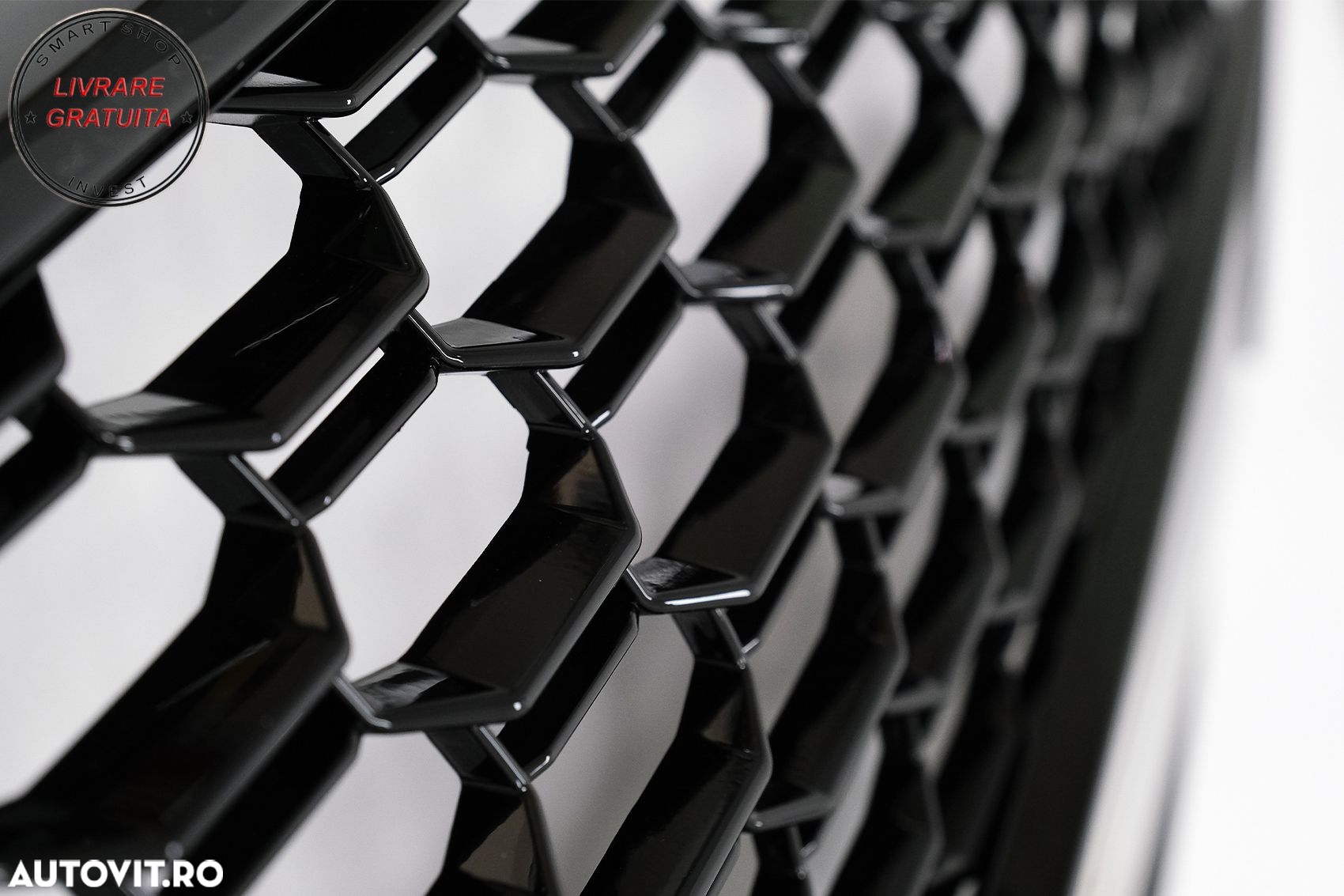 Grila Centrala Audi A5 F5 (2017-2019) RS Design Negru Lucios- livrare gratuita - 11