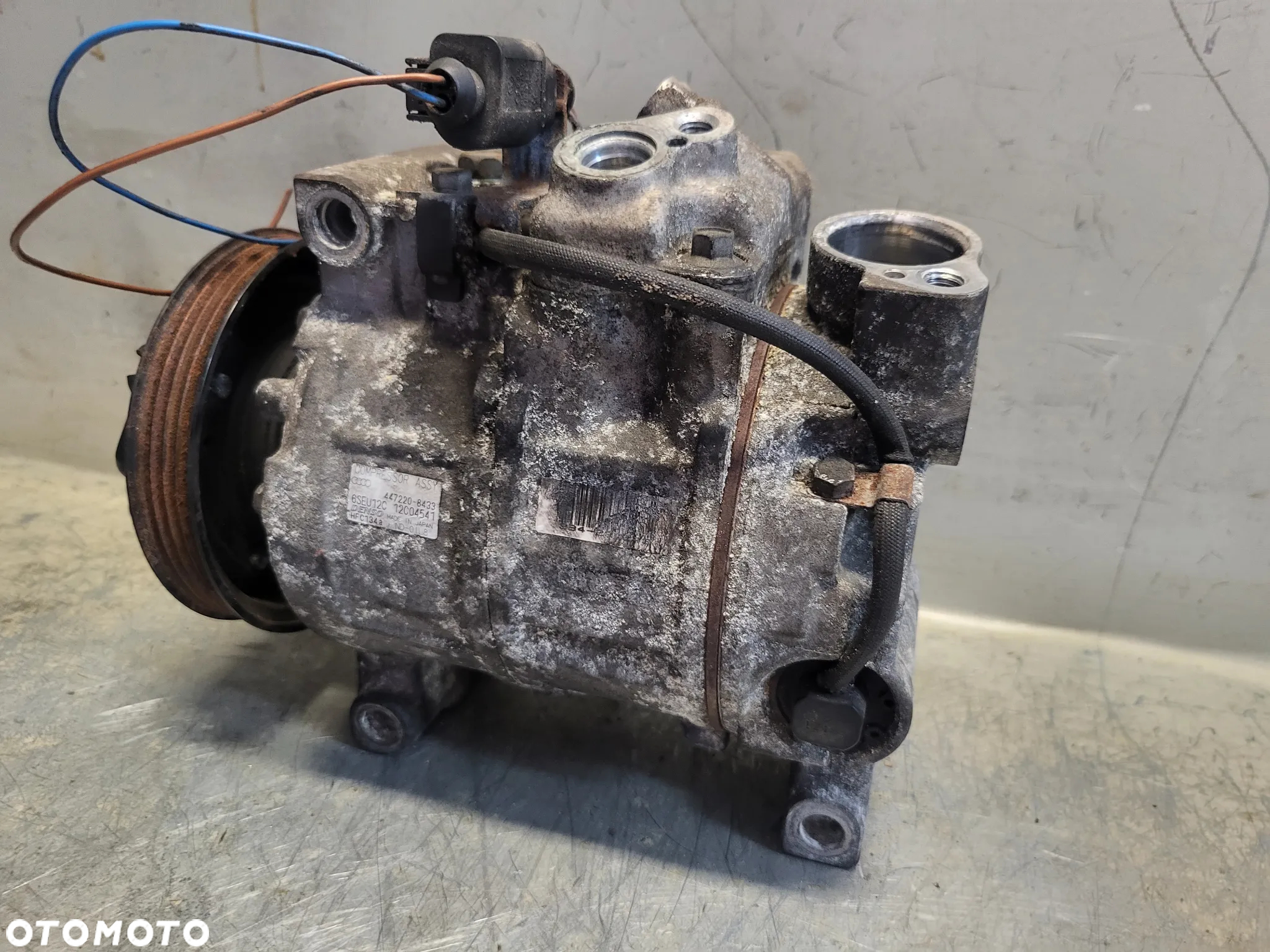 SPRĘŻARKA KLIMATYZACJI AUDI A4 B6 B7 447220-8433 - 6