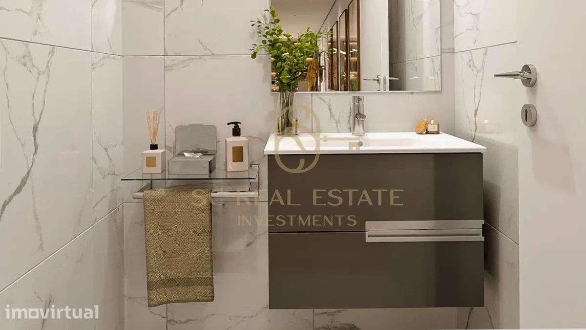 Apartamento T2+1 com terraço, Novo, com dois Lugares de Garagem Maia - Grande imagem: 4/12