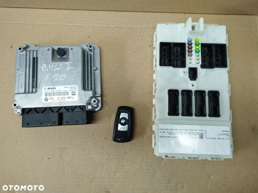 BMW F20 ZESTAW STARTOWY KOMPUTER KLUCZYK STEROWNIK FEM 116d N47N - 1