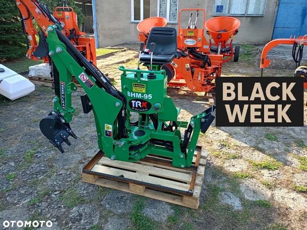 Koparka do ciągnika BHM95 z własną pompą hydrauliczną Mikrus Troll TRX Raty Transport - 1