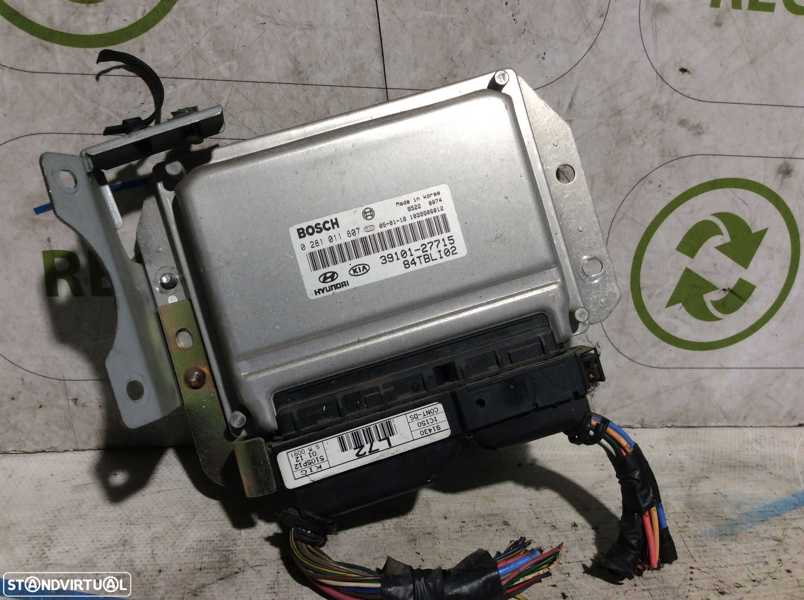 Centralina do motor Hyundai Getz Ref. 0281011807 - 1