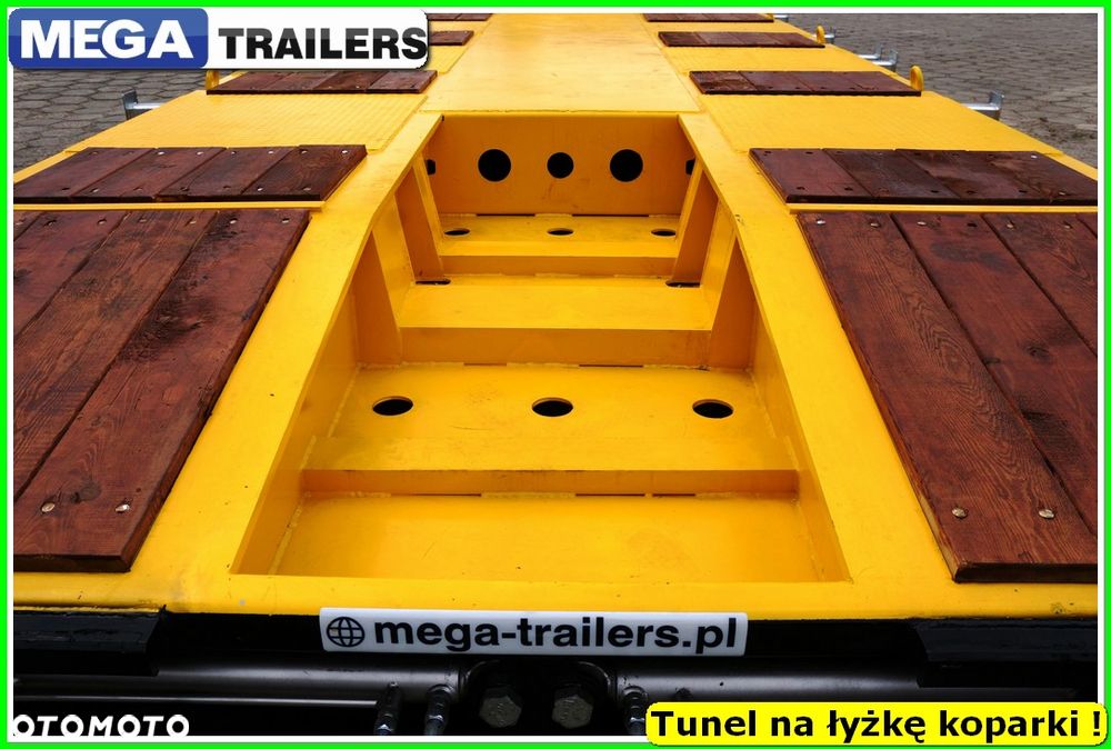 Mega Nisko podłoga 4 osie,  dł. 9,50 m, TUNEL na RAMIĘ KOPARKI !!! - 39