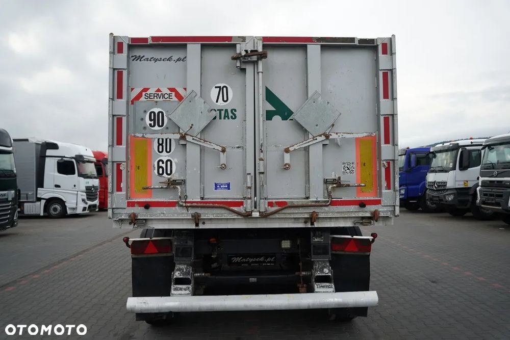 Stas / WYWROTKA - 28 m3 / ALUMINIOWA / OŚ PODNOSZONA / PLANDEKA ELEKTRYCZNA /   WAGA: 5 260 KG / / - 12