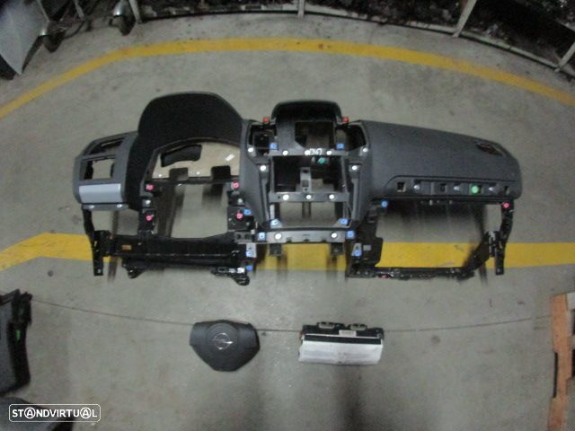 Kit Airbags 13111348 13111177 13188856  OPEL ZAFIRA B FASE 1 2006 1.9CDTI 120CV 5P CINZA ESCURO PRETO - 1