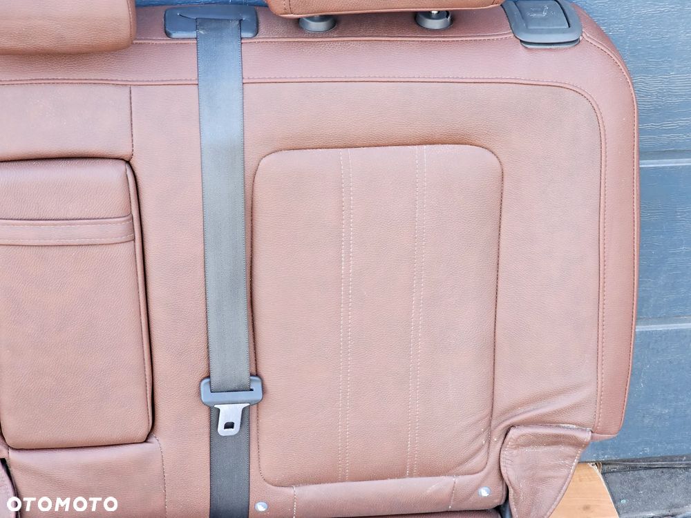 FOTELE TYŁ TYLNE SKÓRZANE KANAPA OPARCIE OPEL ANTARA RUDE BRĄZOWE SKÓRY - 8