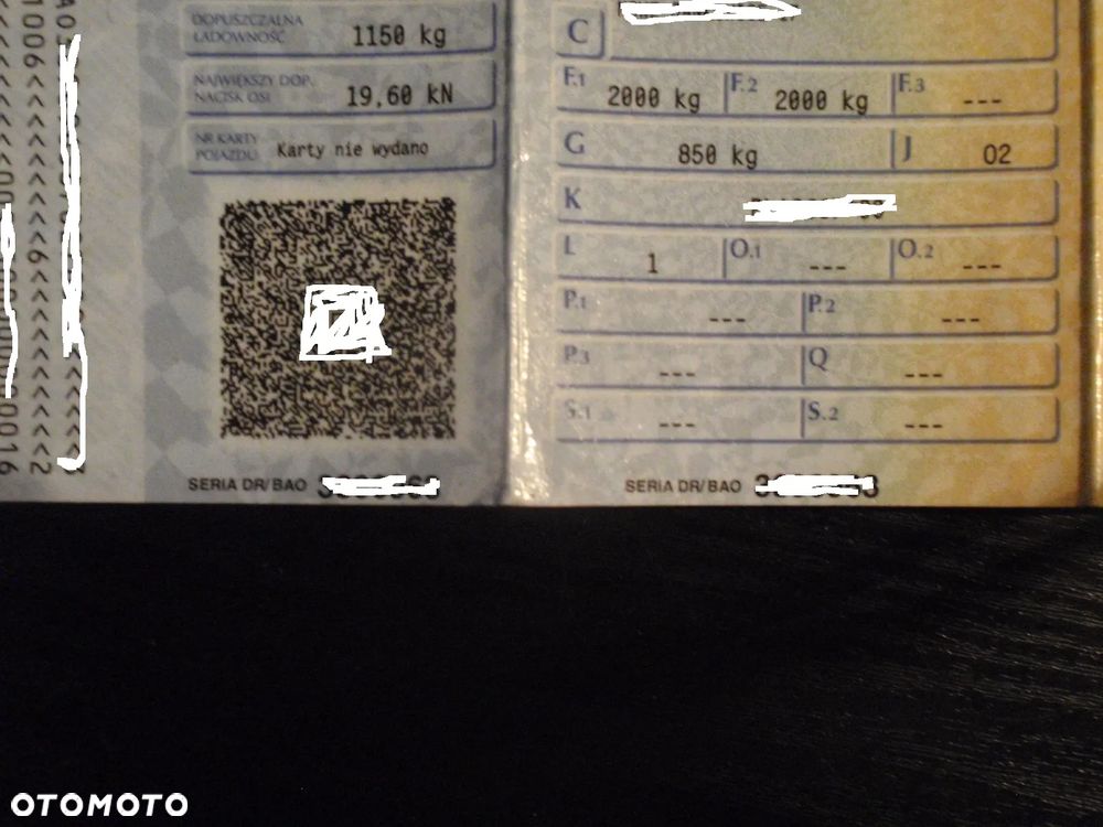 Inny PRZYCZEPA JEDNOOSIOWA, zarejestrowana uszkodzona, pozostałości DMC 1.5-10 ton, F-VAT-23% - 6