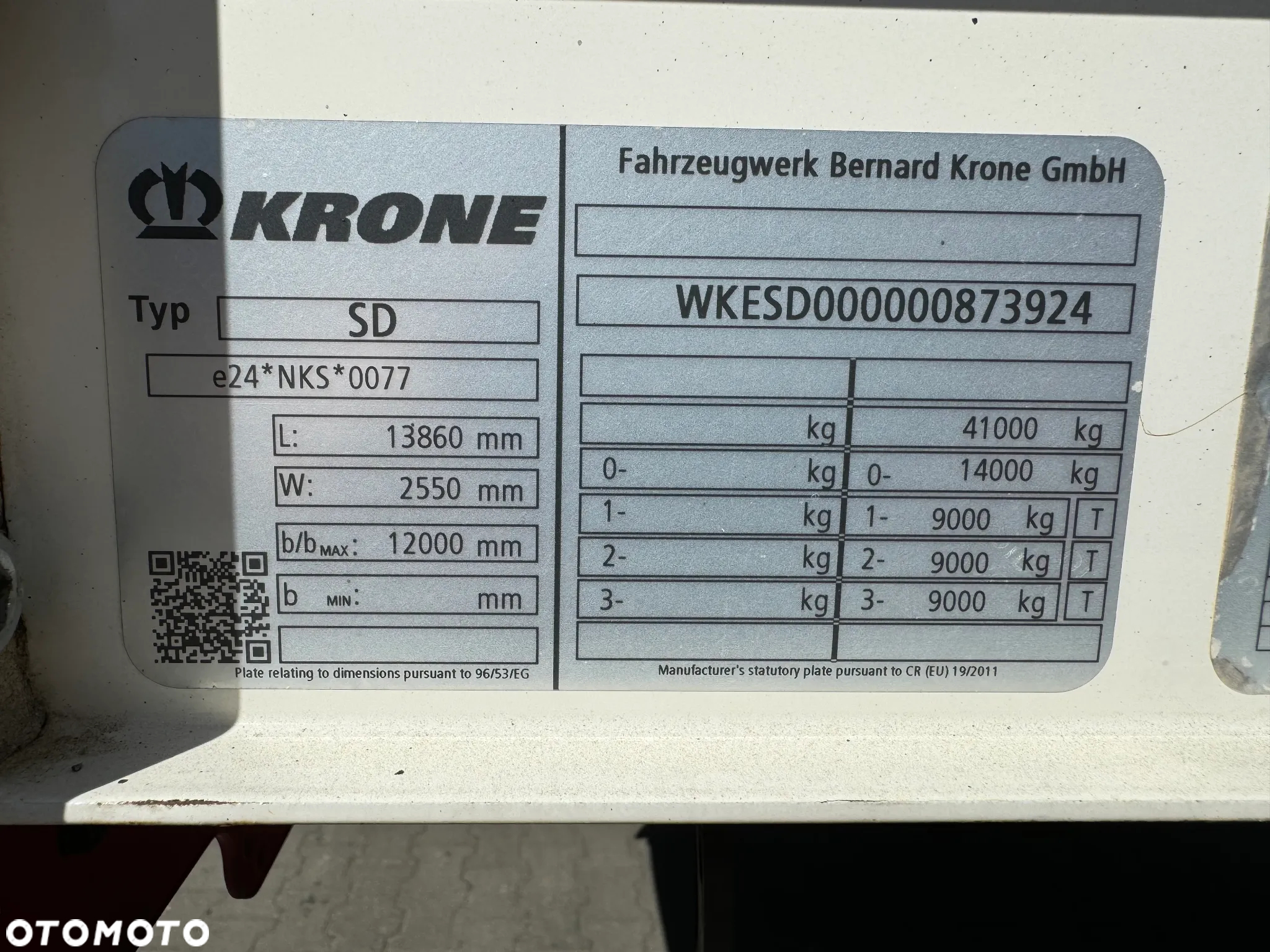 Krone Coilmulde, Rozsuwany tył, Maxi 385/55R22,5 - 40