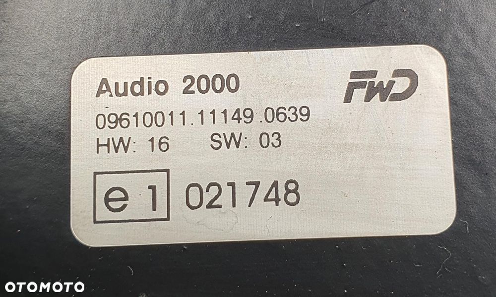 MODUŁ WZMACNIACZ RADIA RENAULT TRAFIC II 09610011 - 3