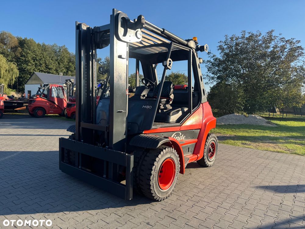 Linde H80T tylko 4700mth niski maszt blizniak 4 sekcje h70 h60 - 1