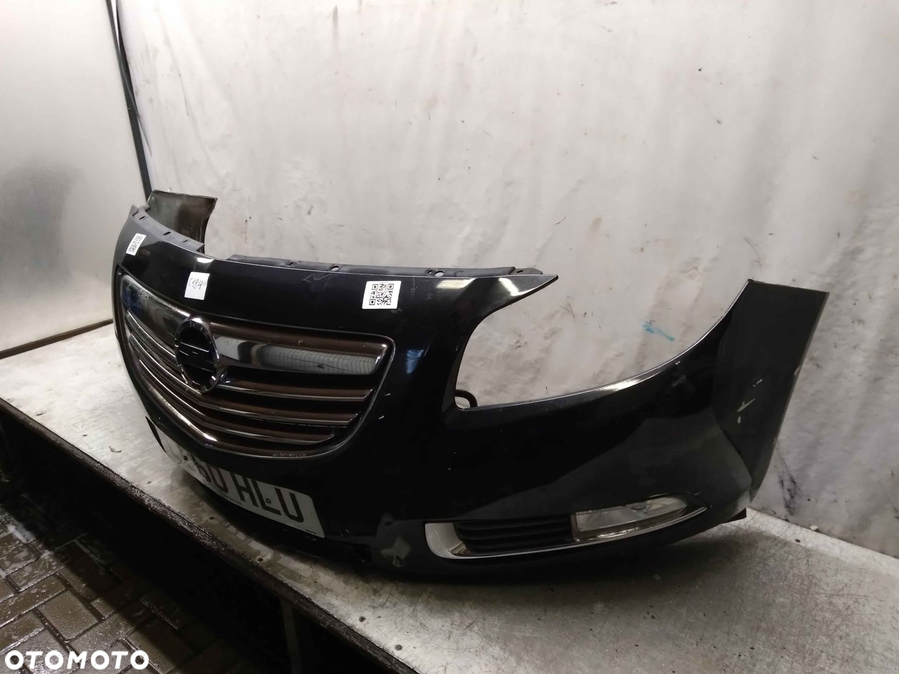 ^ ZDERZAK PRZÓD PRZEDNI DO OPEL INSIGNIA A Z22C CZARNY HALOGENY - 2