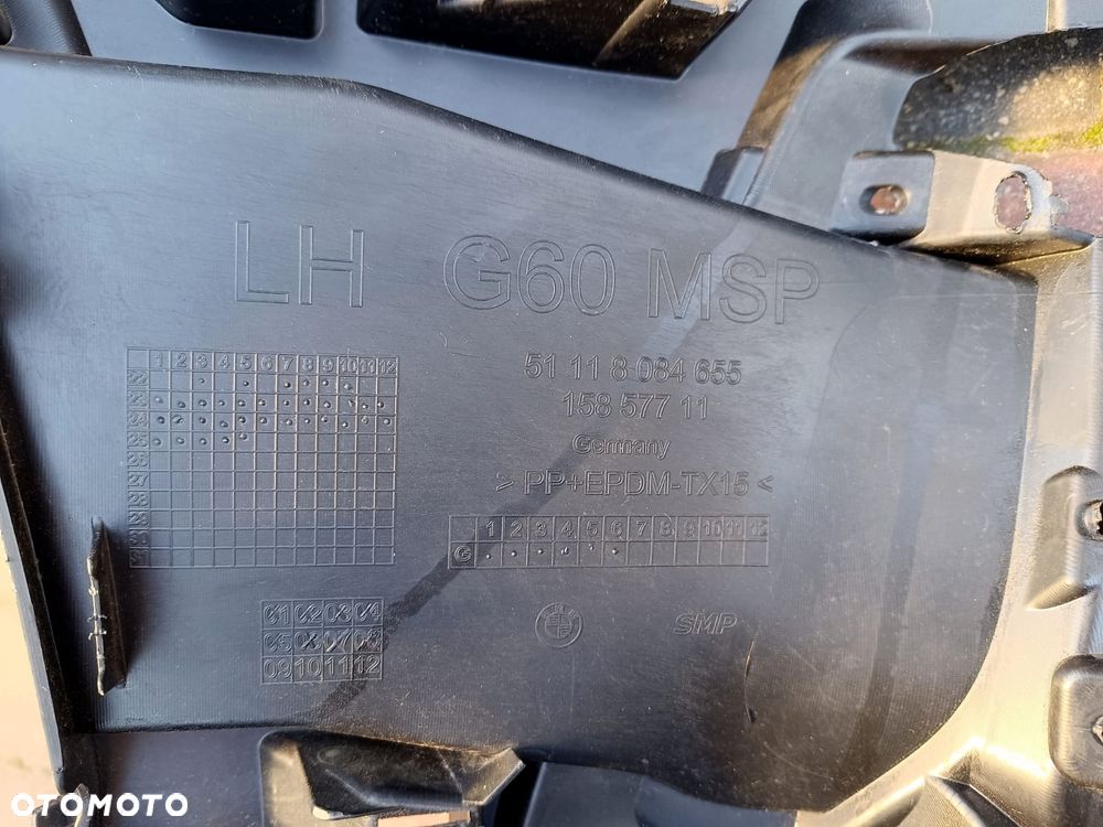 Ślizg mocowanie wspornika zderzaka lewe BMW 5 G60 , 8084655 - 4