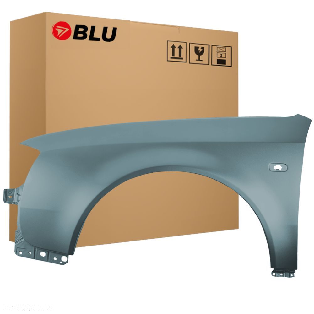 BLU Błotnik AUDI A6 C5 LX7Z lewy srebrny 97-01 przód DelphinGrau - 1