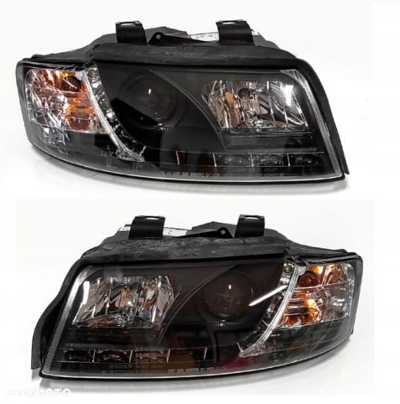 Reflektor Lampy kpl Day line light LED Tuning Audi a4 b6 8e 00-04 - 2