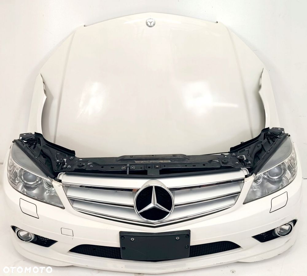 MERCEDES C W204 ZDERZAK AMG MASKA BŁOTNIK LAMPY BI XENON PAS CHŁODNICE - 1