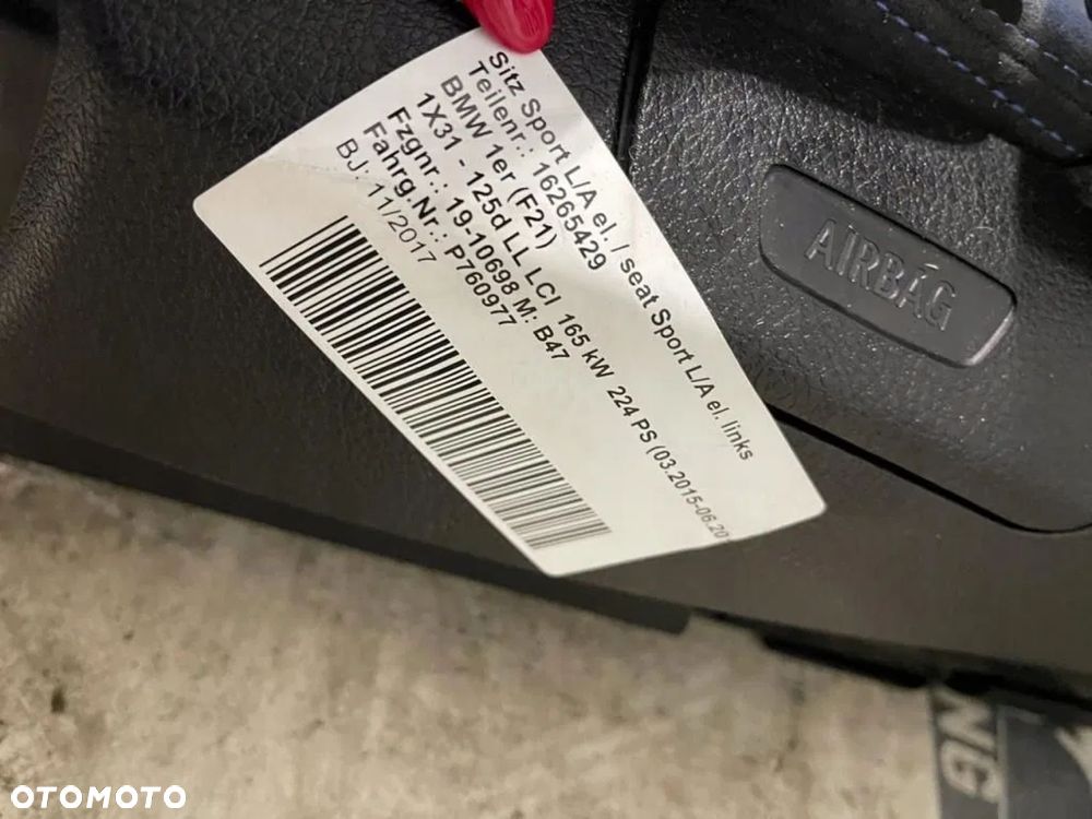 FOTELE TAPICERKA BMW 1 F21 ALCANTARA ELEKTRYKA PAMIĘĆ HARMAN - 16