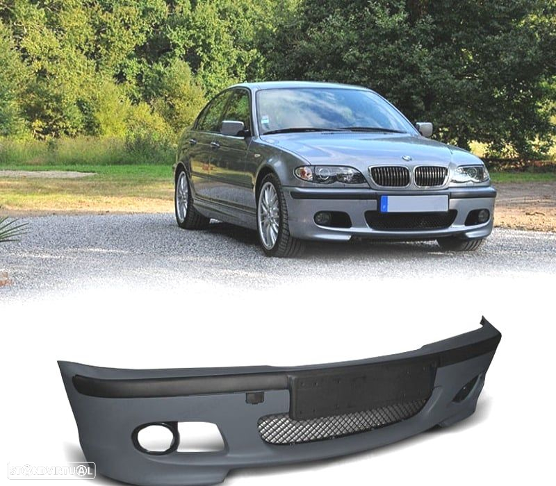 PARA-CHOQUES FRONTAL BMW E46 99-05 LOOK M + FAROIS DE NEVOEIRO AMARELOS - 2
