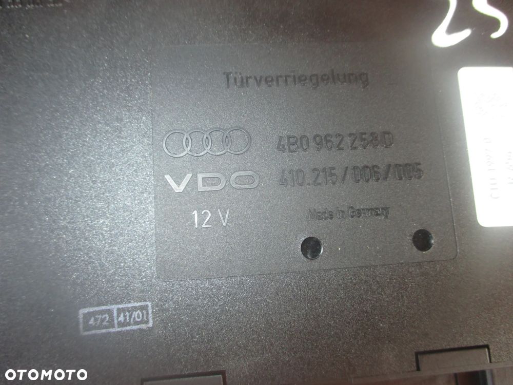 Moduł komfortu AUDI A6 C5 4B0962258D - 5