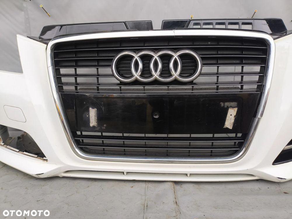 AUDI A3 8P LIFT FL S LINE ZDERZAK PRZEDNI PRZÓD GRILL CHROM 8P0853651M - 5