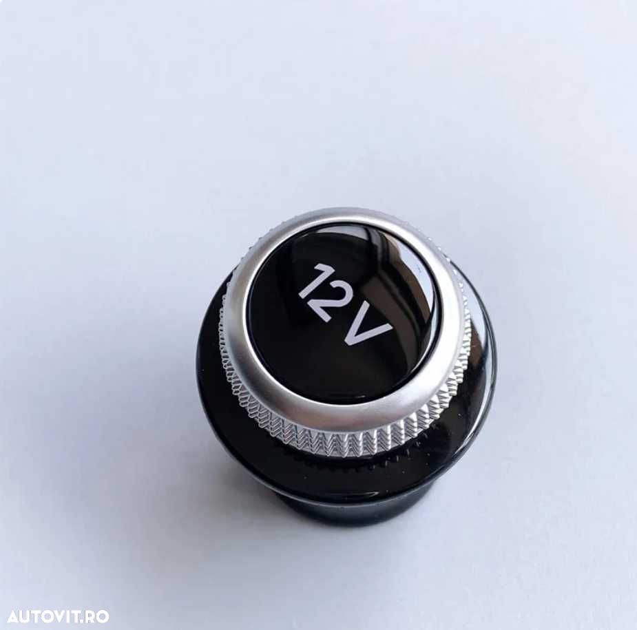 Capac Priza Bricheta Auto Model Cromat 12V Universal BMW Audi VW Seat - 1