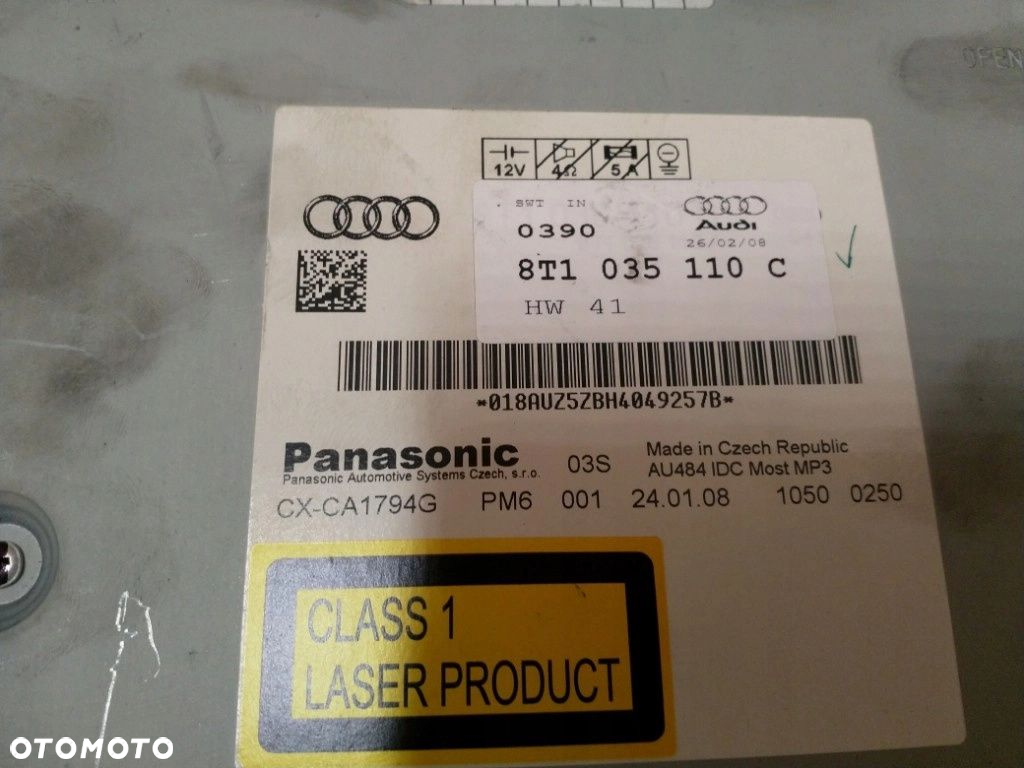 RADIO NAWIGACJA WYŚWIETLACZ ZESTAW MMI AUDI A4 B8 - 6