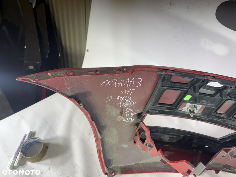 Skoda Octavia III Lift Zderzak Przód Przedni 4xPDC LF3K Sprysk 5E0807221N 16-20 - 11