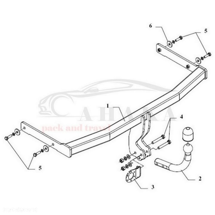 Hak Holowniczy Odkręcany Do Seat Leon Hatchback 1999-2005 - 3