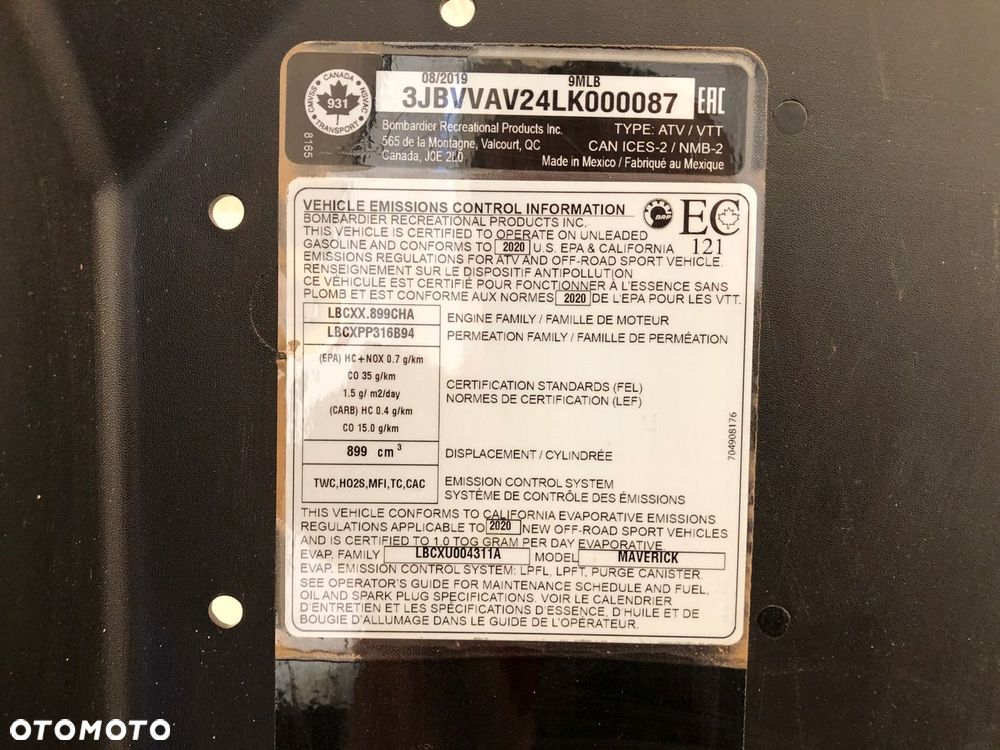 CAN-AM Maverick X3 OSŁONA OBUDOWA TYLNA - 4