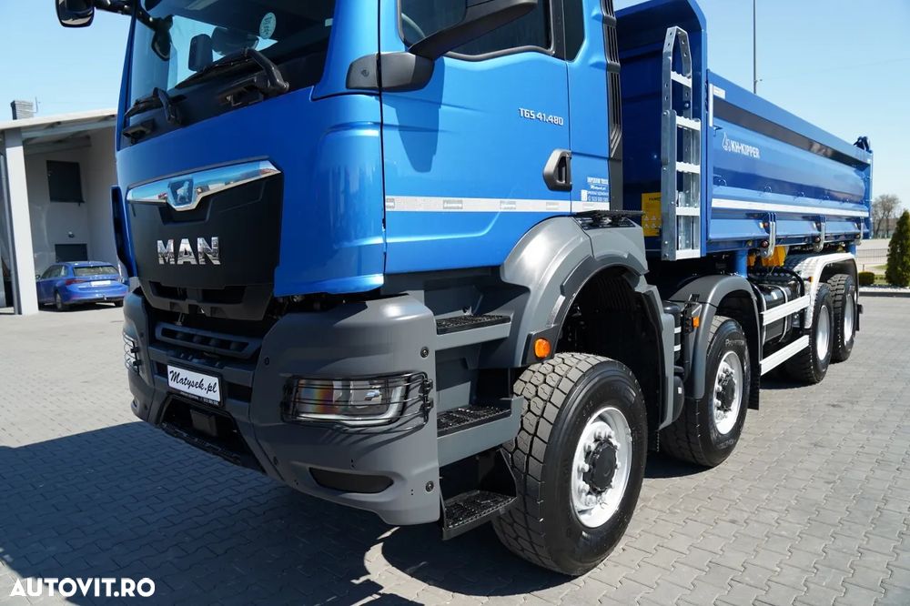 MAN TGS 41.480 / 8x6 / BASCULANĂ SPATE / MANUAL / NOU NOU / KH-KIPPER / - 24