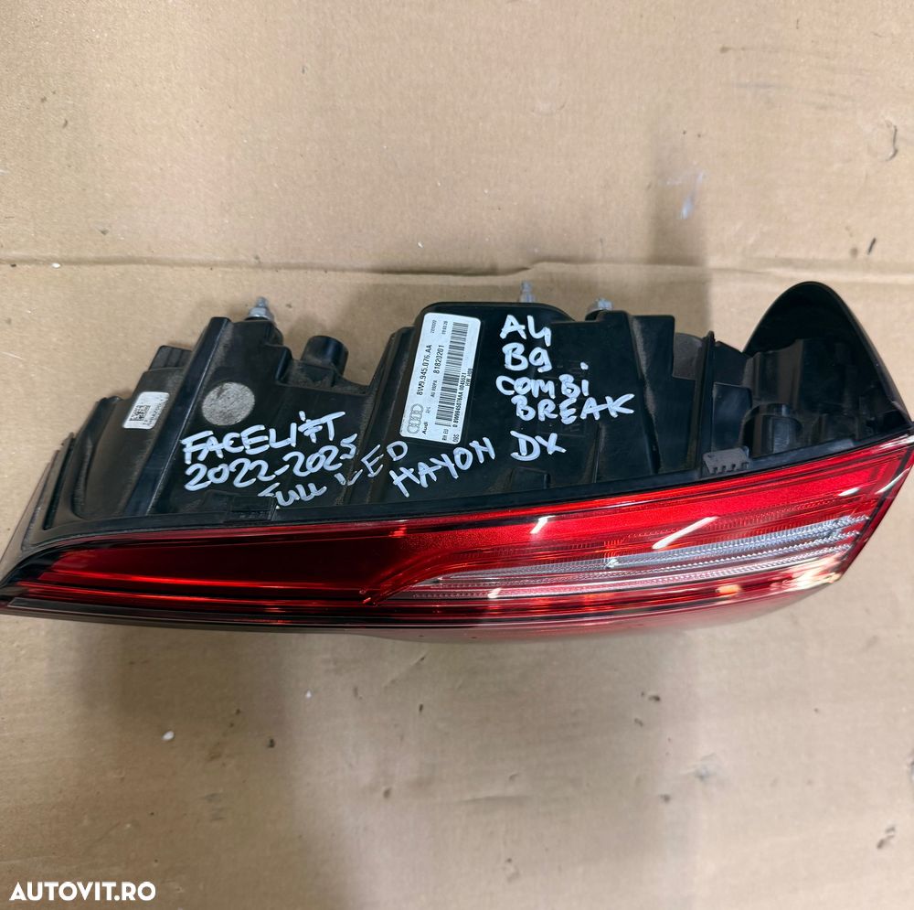 Stop haion led stanga sau dreapta AUDI A4 B9 combi facelift an 2022-2025 cod 8W9945075AA  si 8W9945076AA - 5