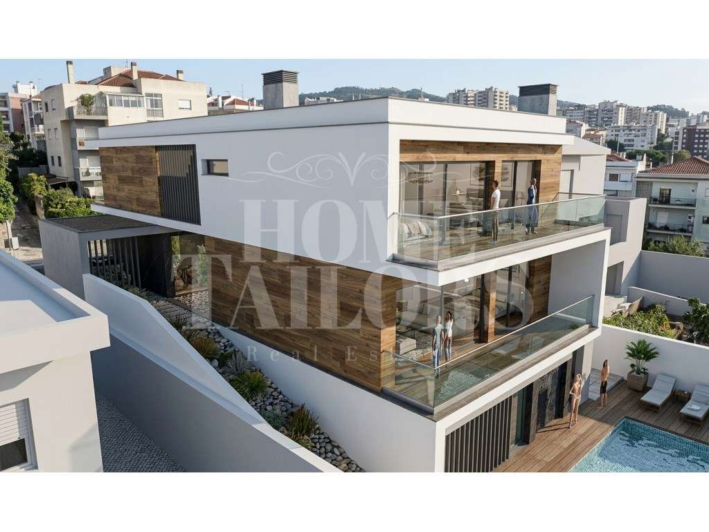 Moradia T5 com Piscina e Jardim em construção | Caxias | Oeiras - Grande imagem: 4/9