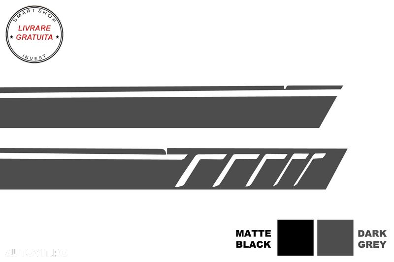 Stickere Laterale Mercedes G-Class W463 (1989-2017) Gri Inchis- livrare gratuita - 4
