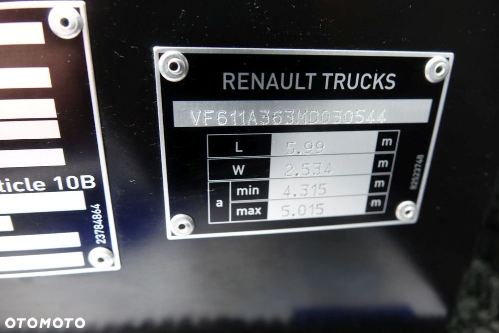 Renault GAMA T480 DTI 13 / EURO 6 / STANDARD / AUTOMAT/ EURO 6 / KLIMATYZACJA POSTOJOWA / 13L / 2 ZBIORNIKI - 27