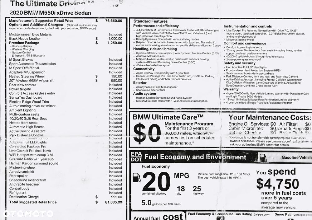 BMW Seria 5 M550i xDrive - 18