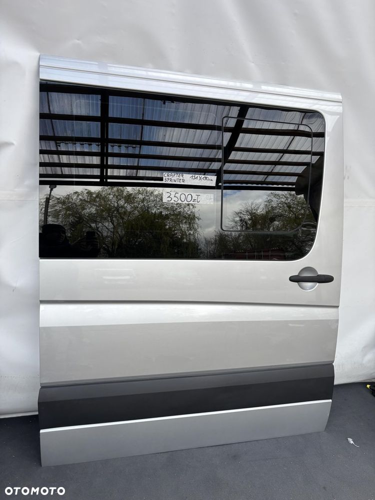 SPRINTER 906 VW CRAFTER 06- DRZWI SUWANE PRZESUWNE BOCZNE PRAWE SREBRNE - 3