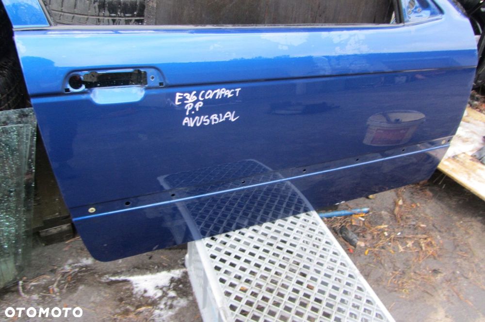 drzwi prawe bmw e36 compact avusblau - 3