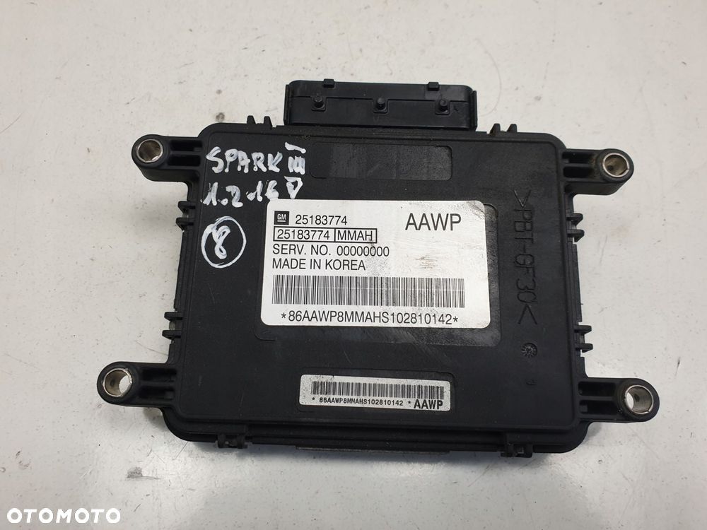 Spark III 1.2 16V STEROWNIK SILNIKA 25183774 AAWP - 1