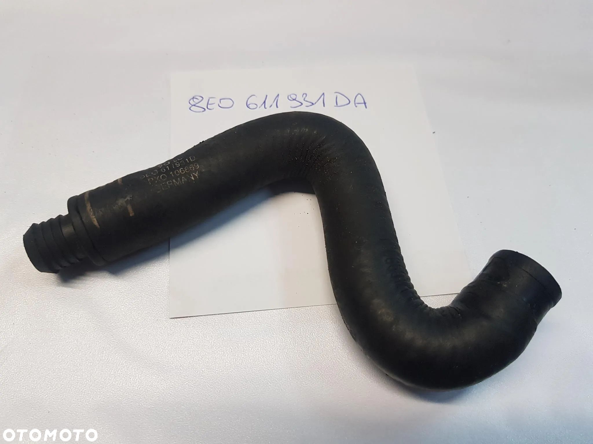 RURKA PRZEWÓD ODMY AUDI A4 B6 B7 2.0 ALT 8E0611931DA - 1