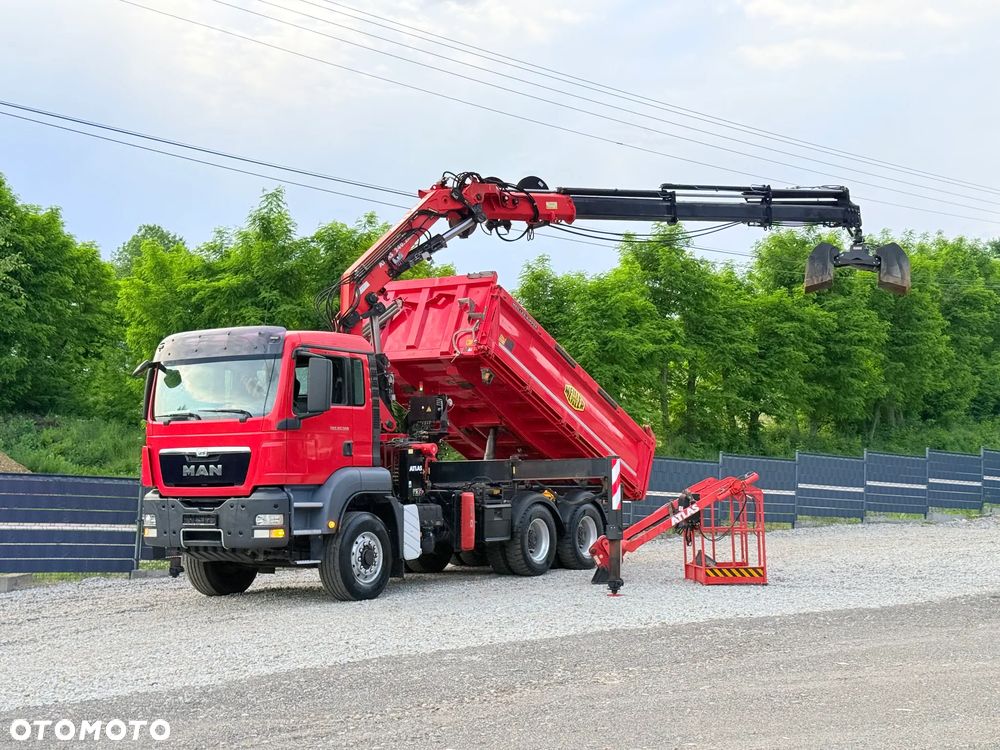 MAN * MAN 26.360 TGS * HDS Kran Atlas 240.2 * 6x6 * Kiper Wywrotka Meiller* Kosz Łyżka * Energetyka * - 20